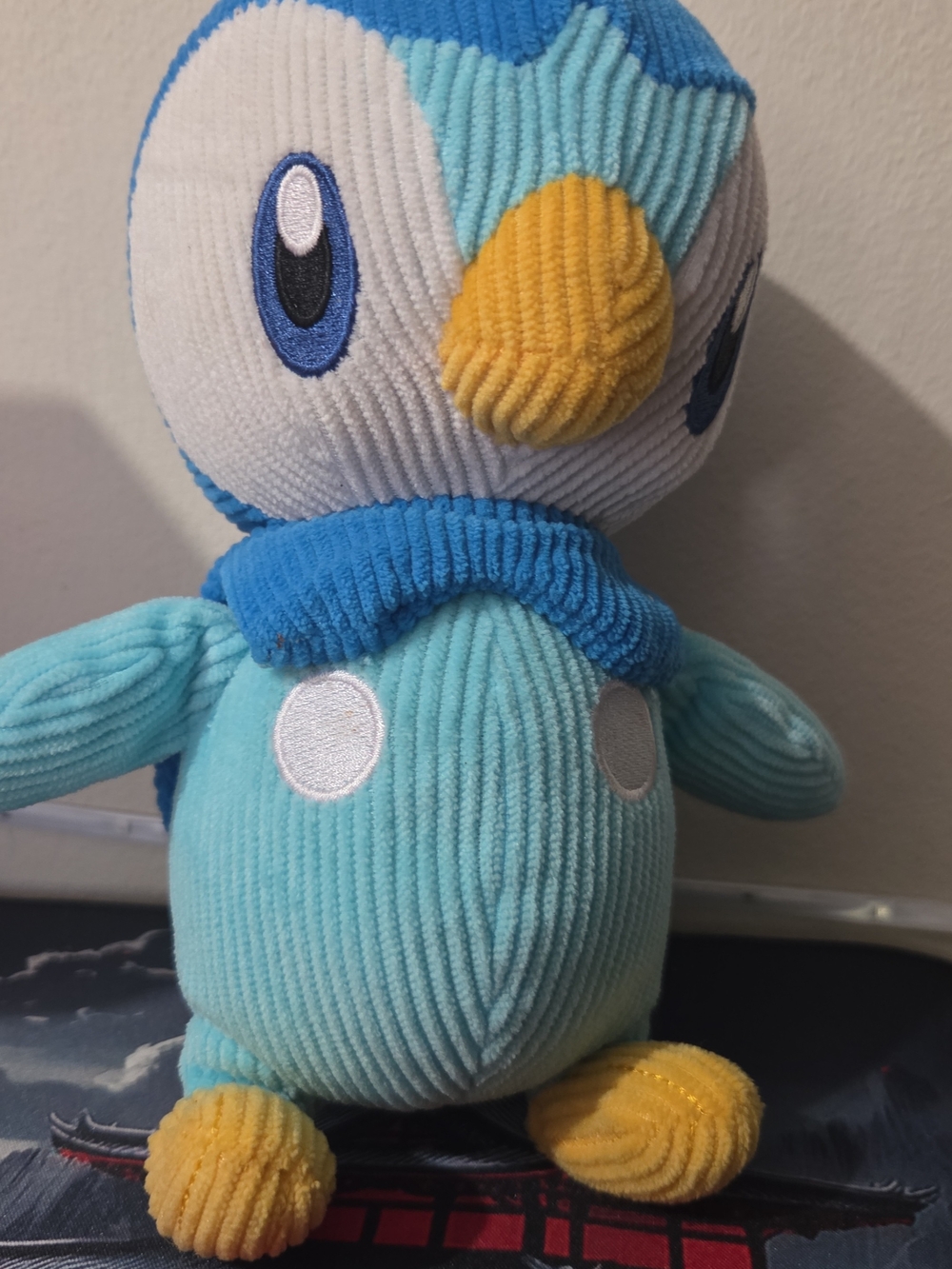 Pokémon Select Corduroy Piplup Plush 8-Inch Blue & Yellow